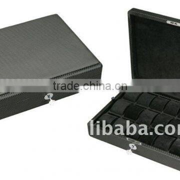 12 Slots Carbon Fiber watch boxes and cases