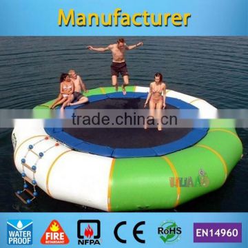 Cheap inflatable water trampoline/air bouncer inflatable trampoline for sale