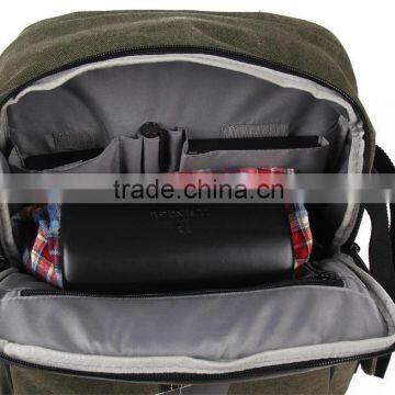 High Quality Professional Modern Canvas Camera Backpack Bag for 15 Inch Laptop photo-4