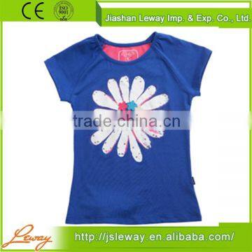 lovely kids girls t shirt/children plain t shirt fat girls t shirt