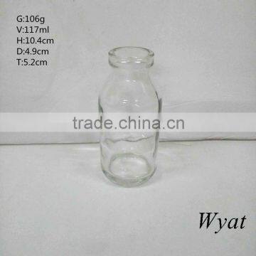 cheap 100ml glass yogurt storage bottles glass milk dairy bottles 4oz wholesale