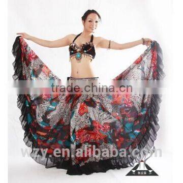 alibaba china belly dance bohemia billowing skirts long black chiffon skirts