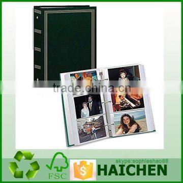 3-ring pocket HUNTER-GREEN album for 504 photos - 4"x6"