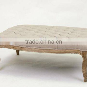 French Style Fabric Bench (CH-864-OAK)