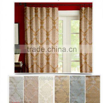 Damask Satin Jacquard Fabric For Curtain