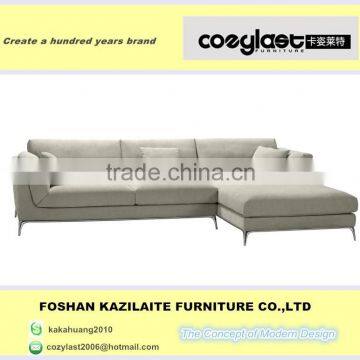 Modern stainless steel corner sofa