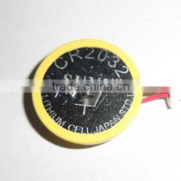 3V CR2032 button cell battery welded lead wire