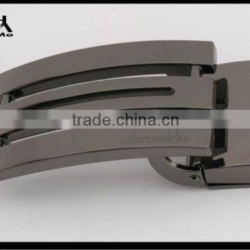 New fashion gunmetal press buckle with end cord for matching up men's belt