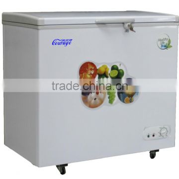 New type single top door chest freezer 208L