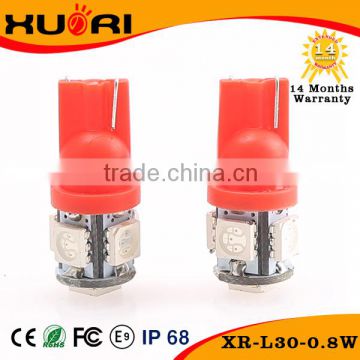 Hot Selling led width lamp t10, universal used car bulb led lighting, smd 5050 led car bulb t10