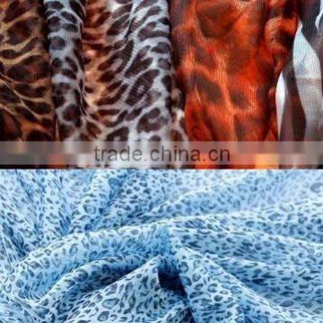 Factory Direct Sales 75D Polyester Print Chiffon Fabric for Ladys Blouses and Dresses,scrafts,Garment,wedding Dress Etc photo-3