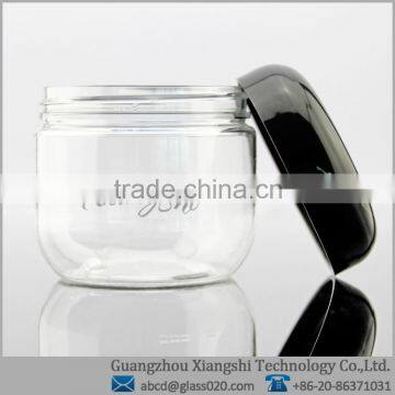 120ml/4oz black cap cosmetic jars plastic