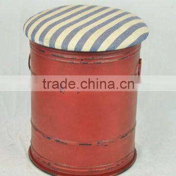 Vintage industrial metal stool wholesale