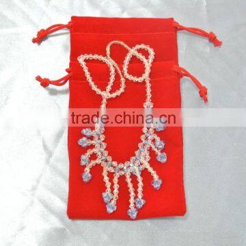 Jewellery Drawstring Velvet Pouch