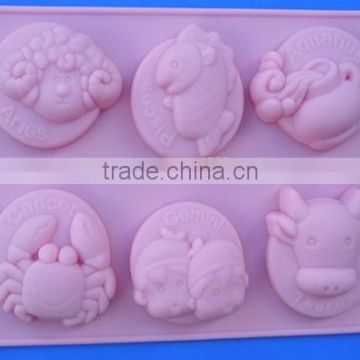 FDA/LFGB/SGS approved high quality 3d silicone fondant chocolate mold