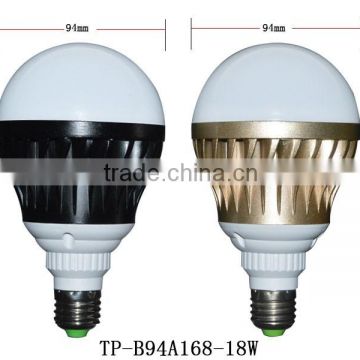 360 degree beam angle AC85-265VAC Ra80 pf>0.9 E26 E27 base 18W LED bulb light