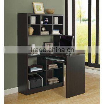 Multifunctional Laminate Office Furniture Espresso Color MFC Home Computer Desk Studying Desk