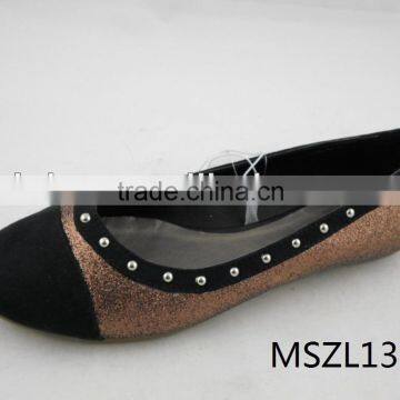 Wholesale price beautiful flat pump shoes for old women