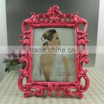 Wholesale wedding decor pink baroque picture frame