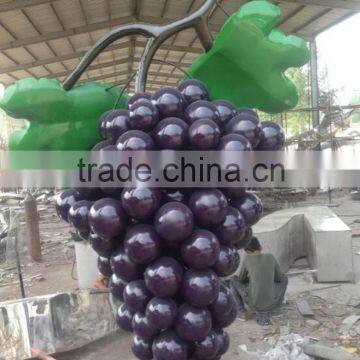 Modern Metal Polished 316 Stainless Steel Grape Sculpture