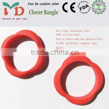 Hot Sale Food Grade Silicone Baby Amber Teething Bracelet