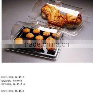 Acrylic single hot cold food cupcake display stand