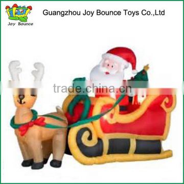 2015 christmas inflatable santa man truck for yard decoration