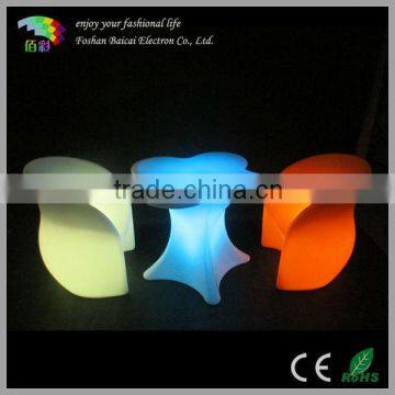 High quality illuminate led rectangle chair /led cube chair /led light chair