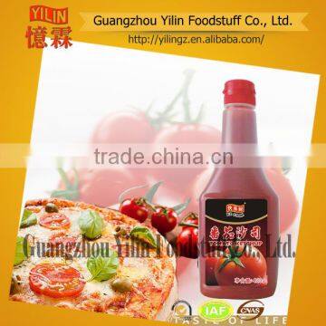 China plastic bottled pack OEM sauce tomato