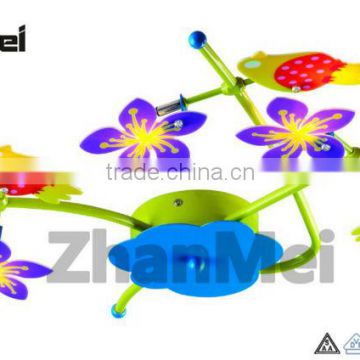 Green Flower Kids Ceiling Lamp