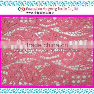 100% cotton chemical lace fabric for garment