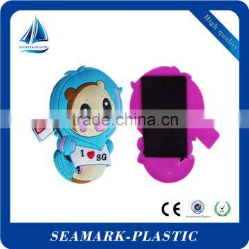2016 funny custom made wholesale 3d rubber coated magnets fridge