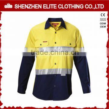 Custom Men Fluorescent Safety Reflective Work Apparel