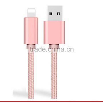 Nylon Braided high speed usb data cable for iphone 8Pin usb cable