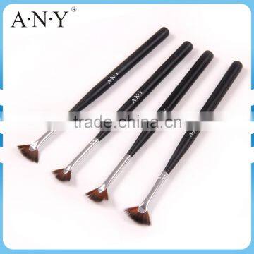 ANY Professional Nail Building Desian Fan Nail Art Brush Black Wood Handle