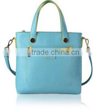 new model lady fashion shoulder leather handbag& dust bag for handbag with magnet button