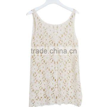 2016 Crochet Hollow Knitting Handmade Bikini Cover Top Blouse Dress photo-3