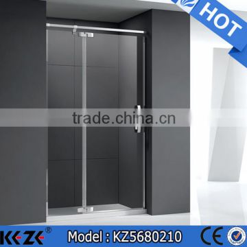 customize American standard semi-frameless hinge glass shower door