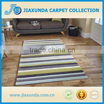 Grey and Black Stripes Modern Touch to Any Room Hand Tufted Acrylic Rug for Living Room