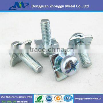 Sems Screw/high Quality Sems Screw With Square Washer/Sems Screws White Zinc Plate With RoHS
