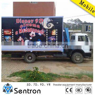 6 Seats Small investigation Mobile Cinema For Amusement Park Ride Mobile Theatre For Sale