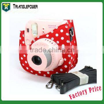 Red dot pattern Camera bag for Fuji mini 8