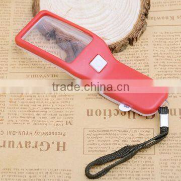 Wholesale Cheap led magnifier handle reading led pocket magnifier for elderly