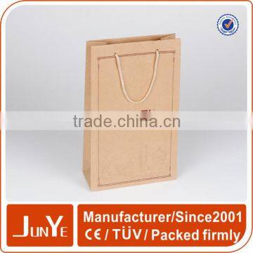 latest unique design brown craft paper shopping bag