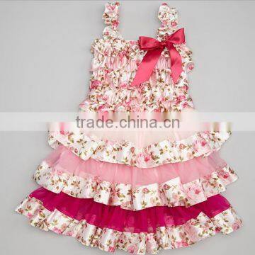 flower girl dresses children frocks design stripe tutu dress