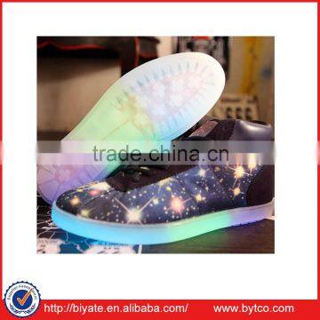 Luminous Sneaker Fluorescence Unisex Athletic Shoes USB Charge star /war