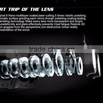 Google Cardboard HeadMount VR BOX 2.0 Version VR 3D Glasses for 3.5"-6.0" Smart Phone + Bluetooth Remote Controller With Package photo-4