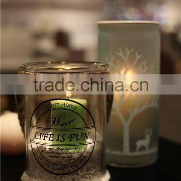 hot sale hanging glass lanterns candle holder for home and garden decoration