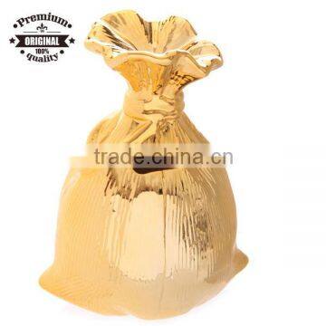 Gold Money Bag Ceramic Money box