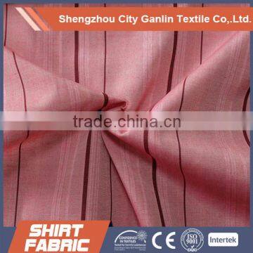 2016 new design Yarn Dyed Fabric Wholesale Shirting fabric shaoxing shengzhou cotton ployester fabric stripe/Check